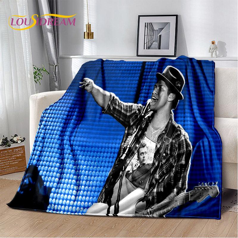 3D HD Bruno Mars Sänger Star Weiche Plüschdecke, Flanelldecke Überwurfdecke für Wohnzimmer Schlafzimmer Bett Sofa Picknick Abdeckung Kinder