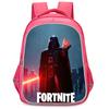 16-Inch Fortnite Cartoon Backpack with Double Zipper Design, Ergonomic Spine Protection, Suitable for Boys & Girls Aged 5-8
