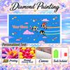 The Powerpuff Girls 5D DIY Diamond Painting Custom Name Text, Full Drill Rhinestone Mosaic Art Home Gift