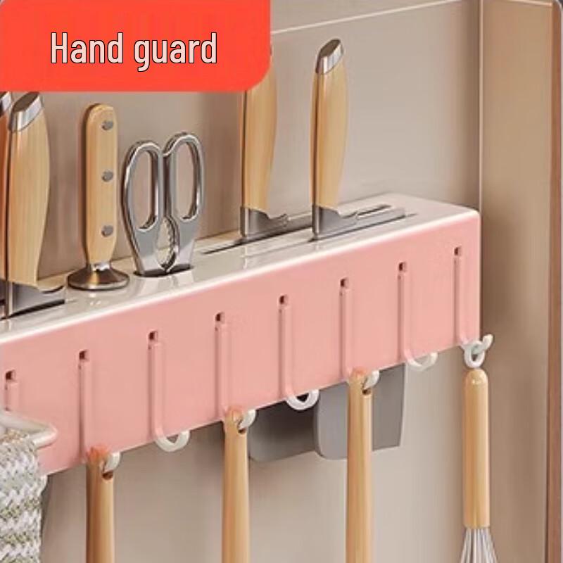 No-Drill Stainless Steel Kitchen Knife & Utensil Organizer Rack