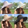 Fashionable Wide Brim Hat For Women Sun Protection Summer Lightweight Acrylic