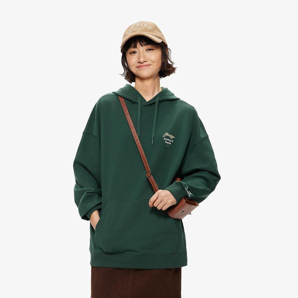 LI-NING AWDUA39-3 Unisex Sport Life Graphic Hooded Sweatshirt