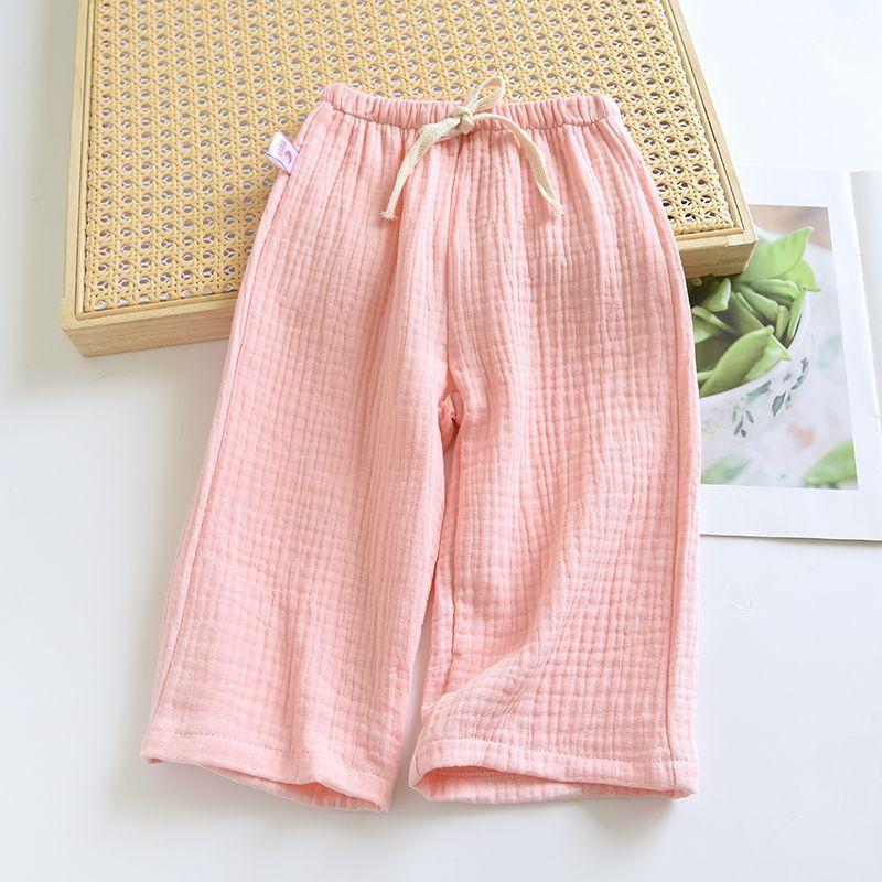 New Children's Summer Thin Cotton Gauze Sleeping Pants Children's Pants Home Mosquito Repellent Pants