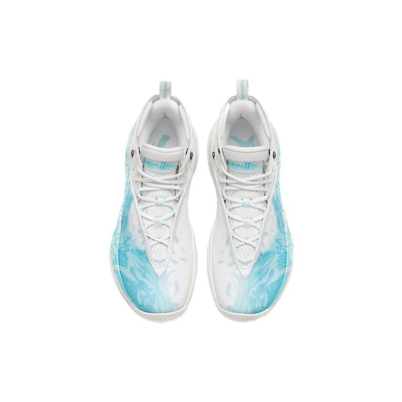 Anta KT8 Wave High Top Basketball Shoes Mens White Blue 112321101-7