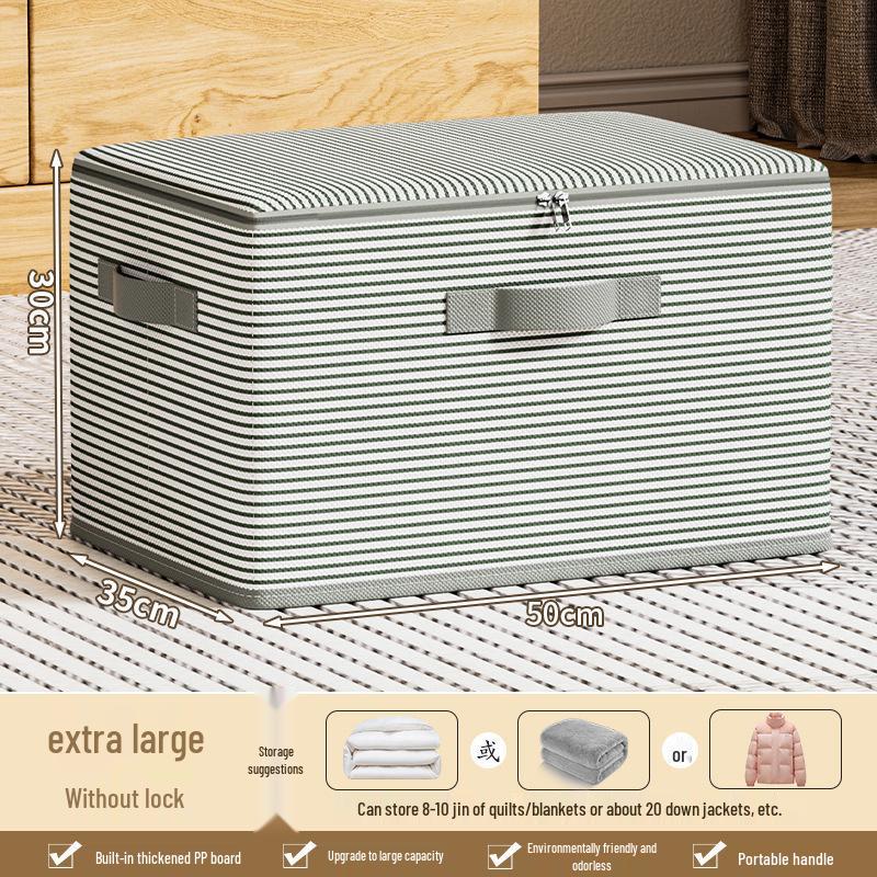 Faltbare Aufbewahrungsbox mit großem Fassungsvermögen und Deckel für Schlafzimmer, Kleidung und Spielzeug