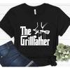 The Grillfather Funny Bbq Barbecue Pit Master Grilling Chef T Shirt