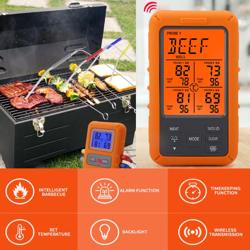 Wireless Meat Thermometer Remote Instant Read BBQ Cooking Food Thermometer for Kitchen Oven Grill