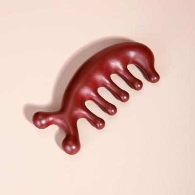 Body Meridian Massage Comb Resin Five Wide Tooth Comb Acupuncture Therapy Blood Circulation Anti-static Smooth Hair