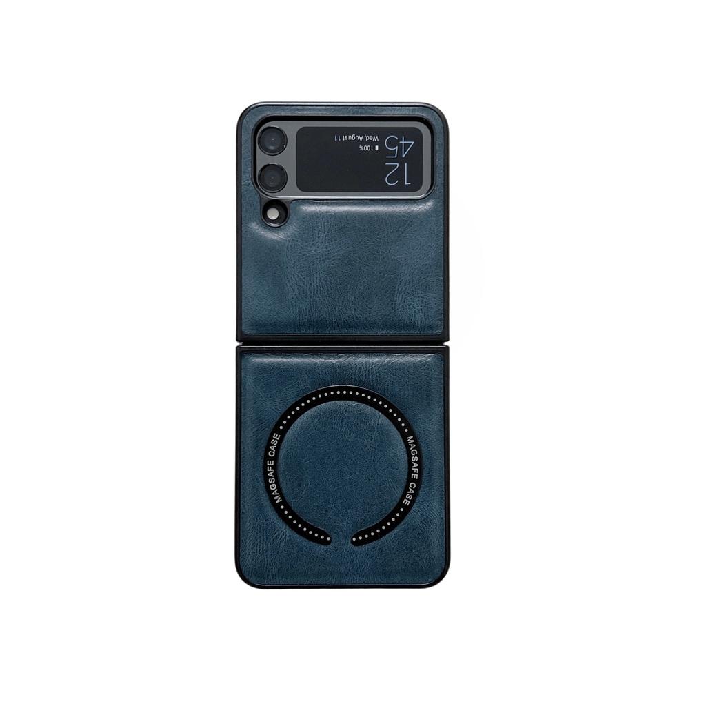 Magnetic Leather Pattern Is Suitable for Samsung Galaxy ZFlip7 Mobile Phone Case, New Folding Screen Zflip6 Protective Case 3.
