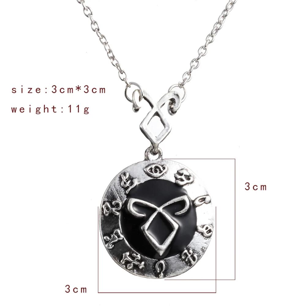 

Fashion Vintage Charm The Mortal Instruments: City of Bones Angelic Power Necklace, Original Factory Supply 50cm античний срібного кольору