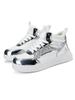 Spring and Autumn Leather Surface Sneakers Waterproof Casual Shoes White Running Shoes Student Fashionable Shoes White Sneakers Unisex Shoes Tennis