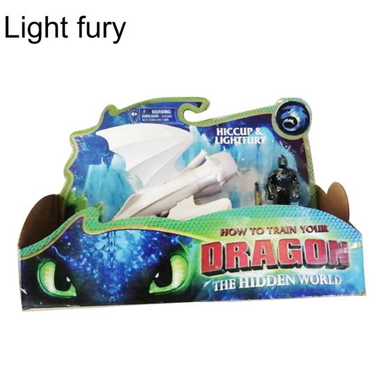 How To Train Your Dragon Toothless Light Fury Hiccup Figure Doll Toy Kids Gift