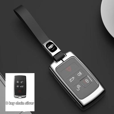 Autós cink ötvözet TPU kulcstartó burkolat tartó Land Rover Range Rover Discovery 5 Sporthoz JAGUAR XE XF XJ F PACE tartozékokhoz