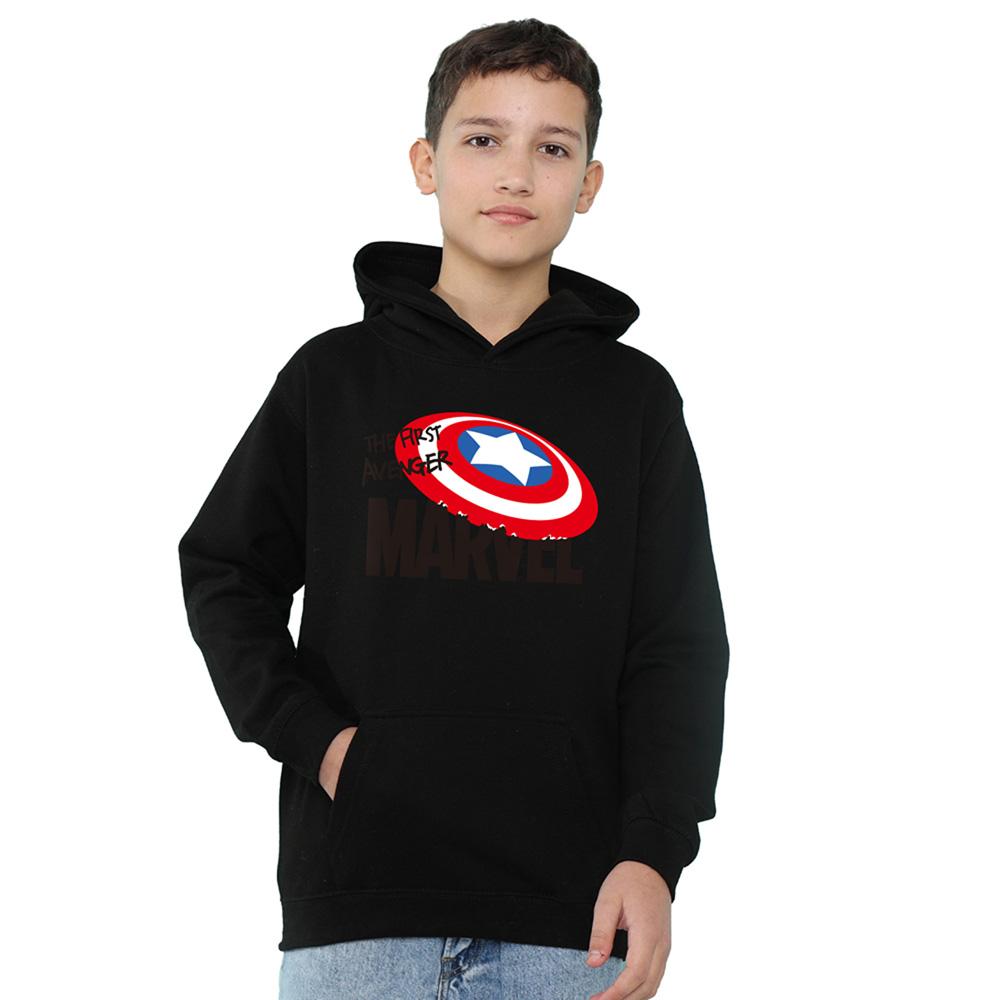 Captain America Childrens/Kids First Avenger Pull Over Hoodie