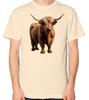 Highland Cow T-Shirt Men Women Unisex Top Cow Coos Rustic Cattle