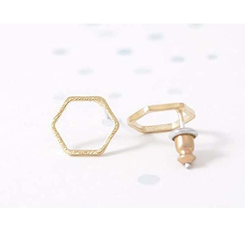 Modern Minimalist Earrings Geometric Earrings Warm Rainbow Earrings with Stud