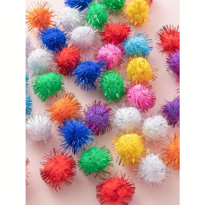 30pcs Random Color Cat Teaser Ball, Pet Ball Toy For Dog & Cat, Pompom Ball Cat Toy For Indoor Cats