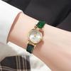 Ladies 2025 New Fashion Small Simple Diamonds Business Quartz Watch Women's Green Women Dress Clock Luxury Gift Wristwatch