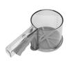 Stainless Steel Flour Sifter, Handheld Transparent Sifter Cup for Fine Flour Filtering, Scale Design, Press Type Baking