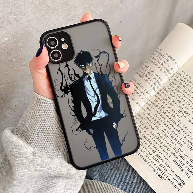 Solo Leveling Sung Jin Phone Case Matte Transparent For Iphone 7 8 11 12 Plus Mini X Xs Xr Pro Max Cover