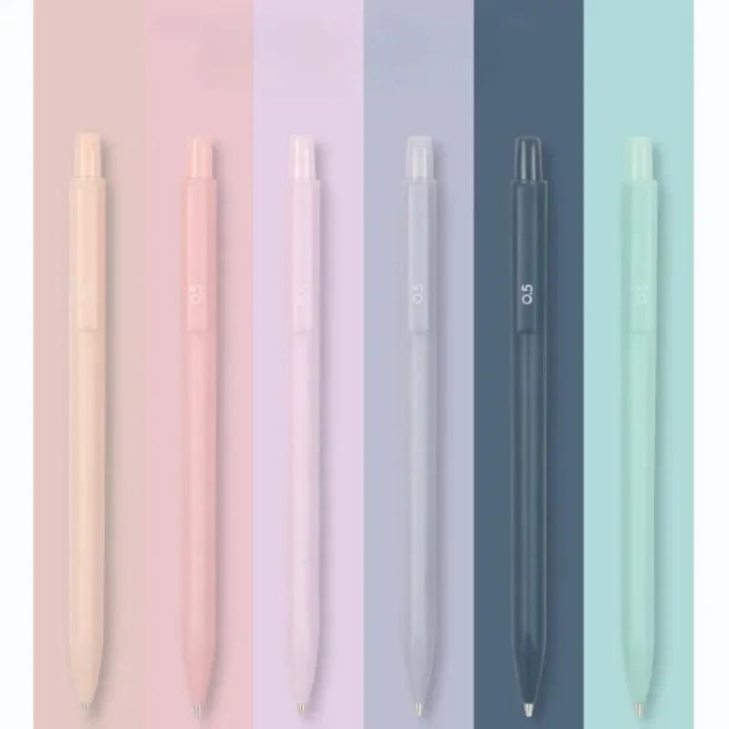 6pcs/set Automatic Pencil for Writing 0.5mm Mechanical Pencil School Supplies Fashion Macaron Stationery Writing Supplies