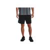 Under Armour Solid Print Small Logo Straight Shorts Men Bottoms Black 1370999-002