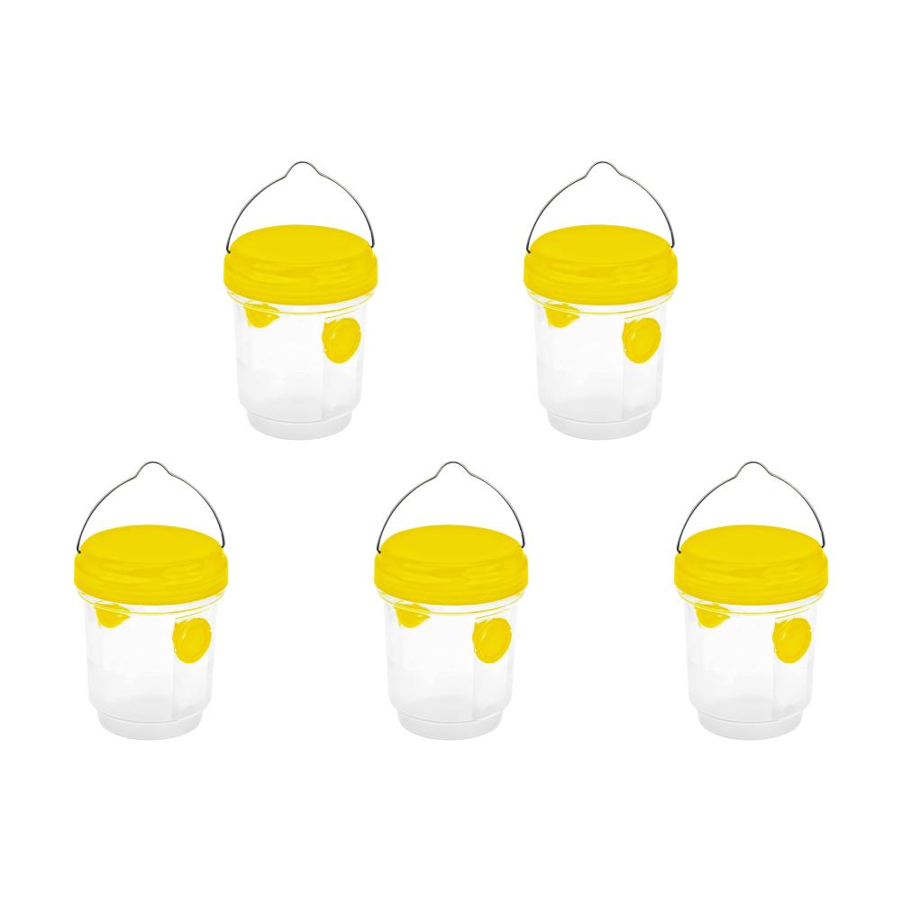 1-10pcs Insect Hornet Hanging Trap Reusable Non-toxic Pest Control Cather Yellow Fruitfly Trap For Home Farm Garden Supplies