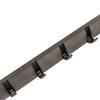 Umbra Coat Rack with Flip Hooks FLIP 5 HOOK 5-Hook Hooks, Wall-Mounted, Stylish, Gray/Pewter, 318850-1045. GREY/PEWTER. [Used]