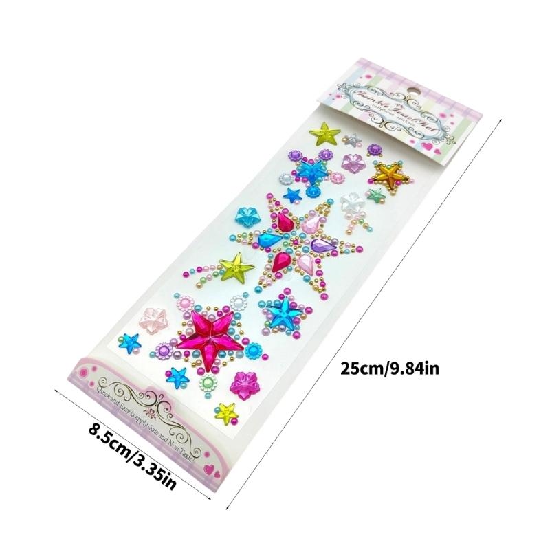 Gem Sticker Jewels for Crafts,Selfs Adhesive Rhinestones Jewel Stick On Gem Acrylic Heart Star Butterfly Sticker