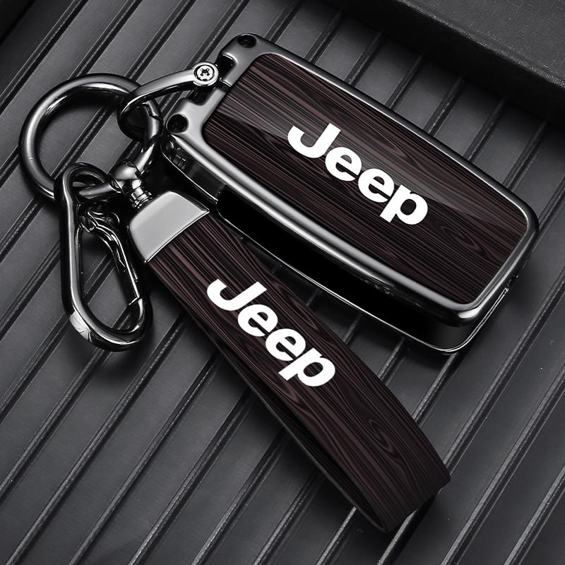 wert-gijn-Fashion Zinc Alloy 4 Buttons Car Flip Key Case Keyless Key Protector Bag For Jeep Renegade Compass 2016 2019 Auto Accessories120000