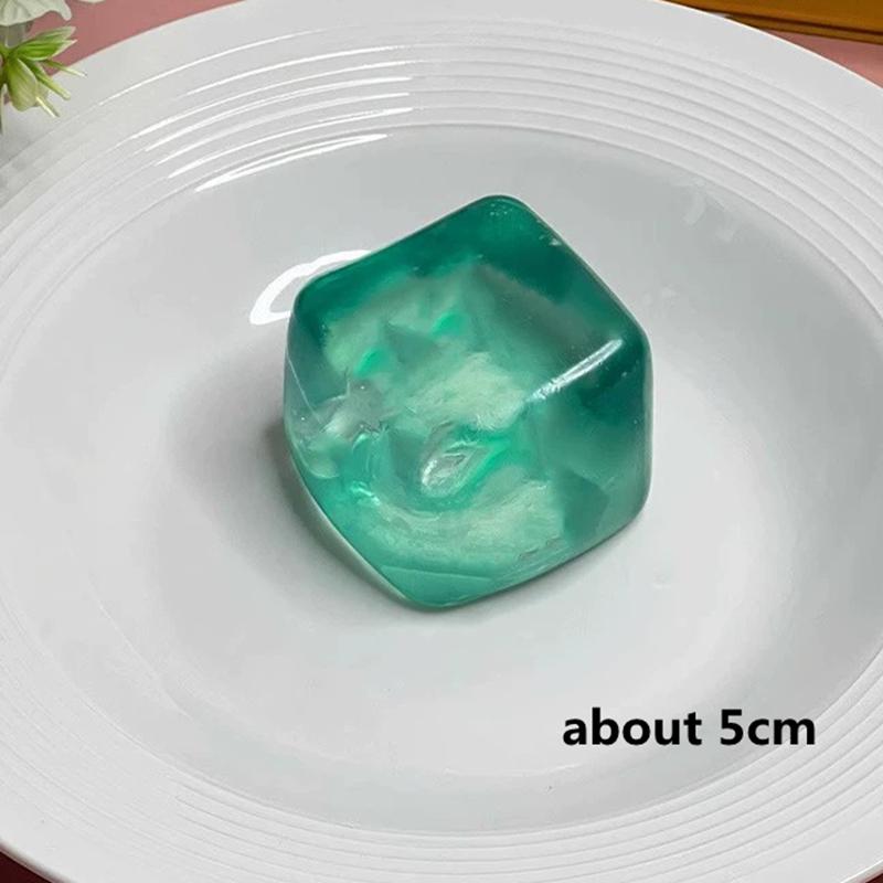 Squishy Ice cube Slow Rebound Squeeze Toys Stress Relief Sensory Fidget Toys for Adults Anti Anxiety Squishy Toys Maltose Cube