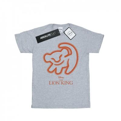 Womens/Ladies The Lion King Cave Drawing Cotton Boyfriend T-Shirt