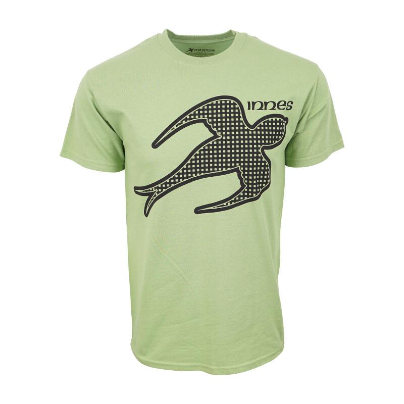 INNES MENS LARGE LOGO LIME T SHIRT XXXL