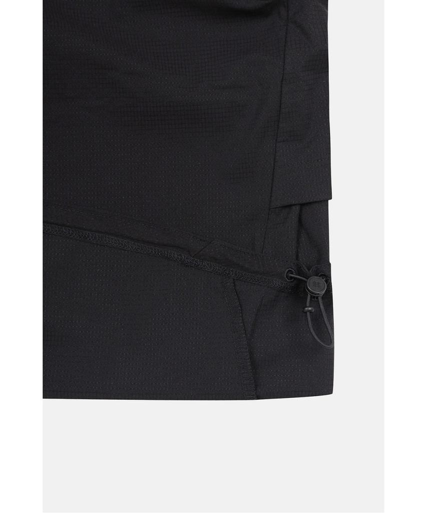 Koolongseupocheu Women'S Air Dot Zip-Up Short Sleeve T-Shirt Jktcm26262Blk