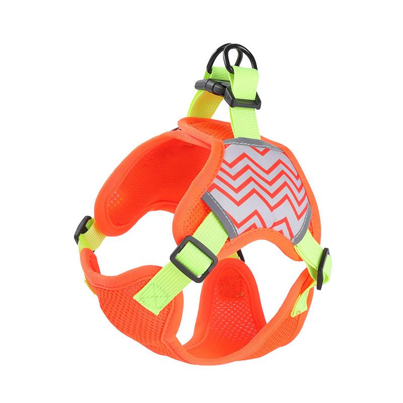 New pet leash, breathable reflective chest strap, dog walking anti-explosion, anti-lost cat and dog leash