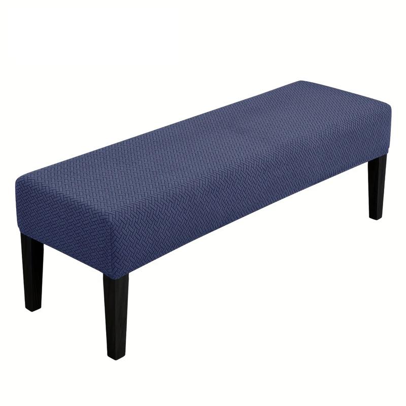 1PC Jacquard Long Bench Cover Dining Anti-dirty Piano Stool Covers Durable Seat Protector Pad for Living Room Home Decor