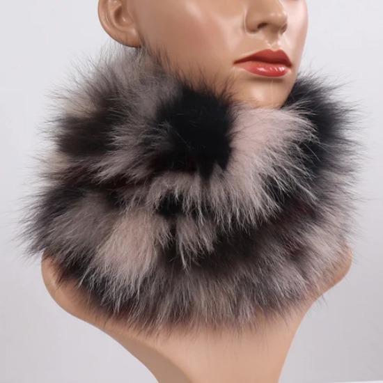 Nowy Szalik z Prawdziwego Futra Lisiego Opaski Futrzane Kobiety Zima Szaliki z Futra Lisiego Luksusowy Ocieplacz na Szyję Dobra Elastyczność Naturalne Futrzane Mufki