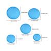 5Pcs Round Charm Casting Resin Molds with Hole Resin Molds Pendant DIY Jewelry