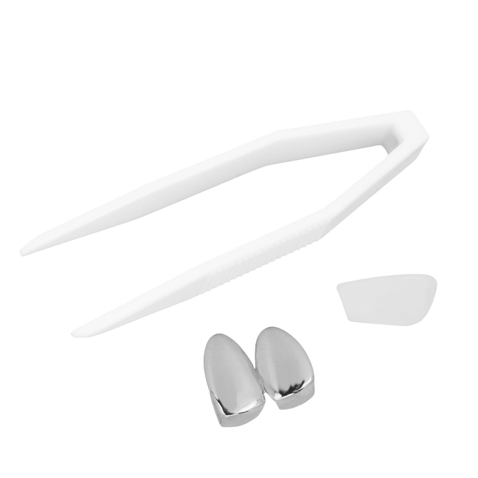 

Покрытие зубов скобка модные металлические украшения для зубов украшения для Хэллоуина Silver серебряный