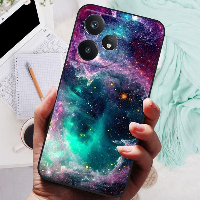 Pro Realme Neo7 Pouzdro Měkký Silikonový Kryt Černý Nárazník TPU Pro Realme Neo 7 Pouzdro Neo7 5G Funda Pouzdra na Telefon Matný Zadní Kryt