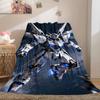 Gundam Series Soft Flannel Blanket Lightweight Cozy Microfiber Blanket for Couch Bed Machine Washable LXR102