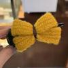 Simple Fabric Bowknot Hair Clip Sweet Temperamental Updo Hairpin Hair Claw Clip Headwear Hair Clip Hair Accessory for Women