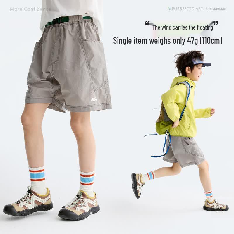 Unisex Kids' Lightweight Quick-Dry Summer Shorts