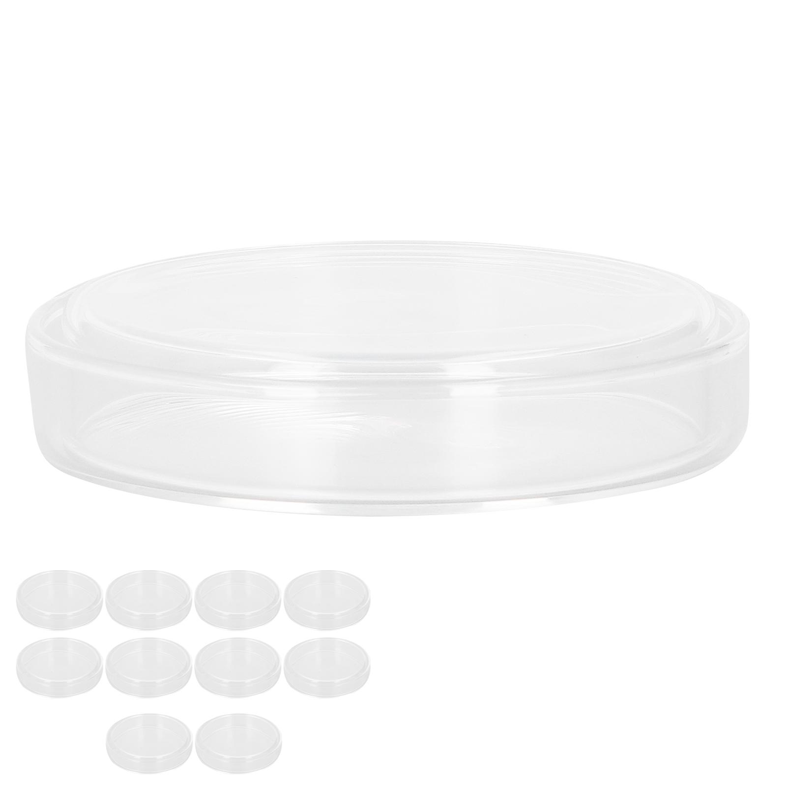 

Glass Petri Dishes Biochemical Laboratory Instruments Borosilicate Petri Plates with Cover 10Pcs