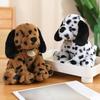 Spotted Dalmatian Plush Toy 25cm Super Soft Stuffed Dog Huggable Sitting Pose Cuddly Dog Plushie Gift for Girls Boys