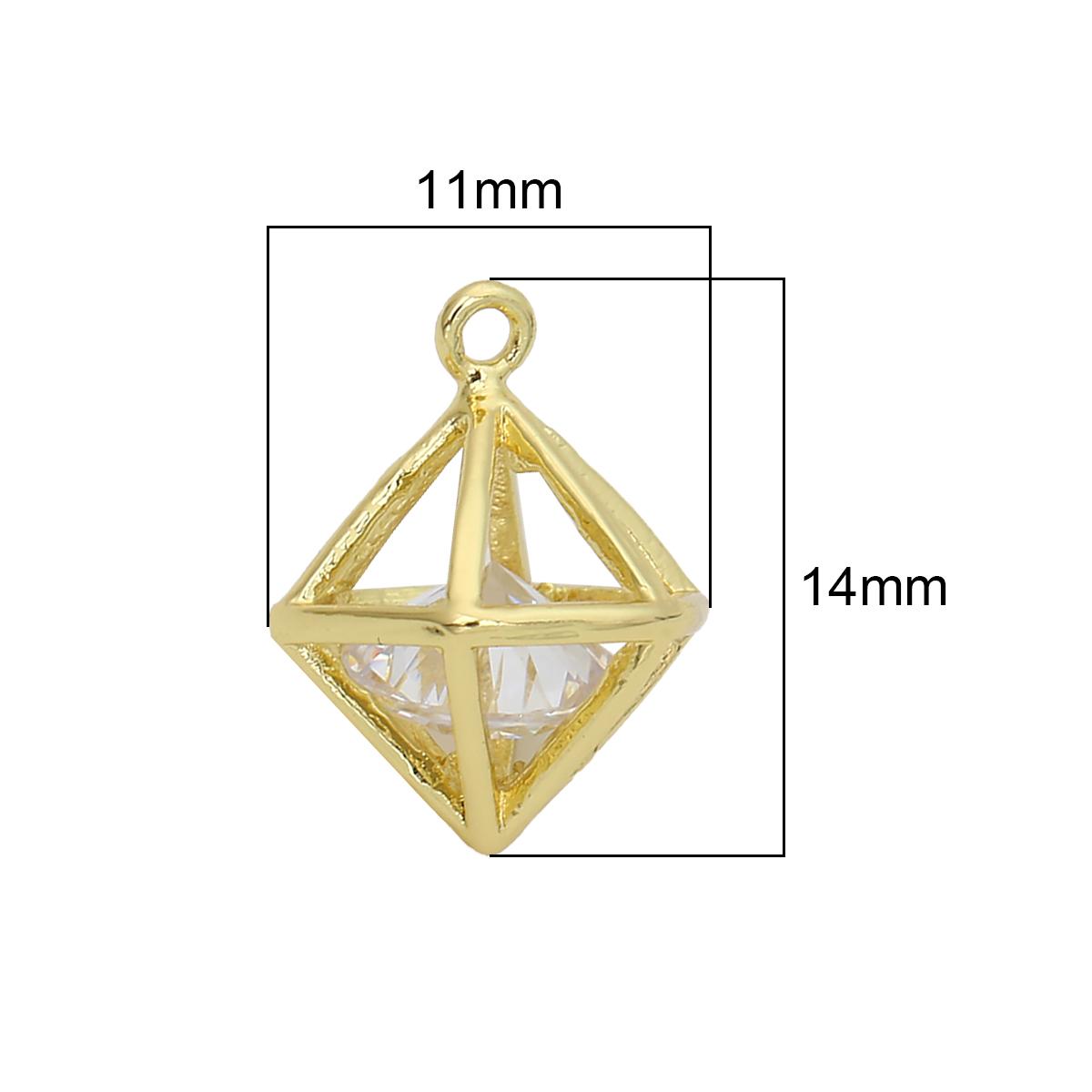 

Медный куб, трехмерное ожерелье, блестящие подвески со стразами, маленькая коробочка, короткая цепочка на ключицы, макси-ожерелье и подвески 11x14mm