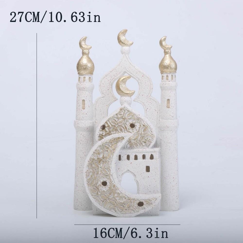 Middle Eastern Style Mosque Islamic Desktop Ornament Kaaba Dome Decorative Crafts Table Decor