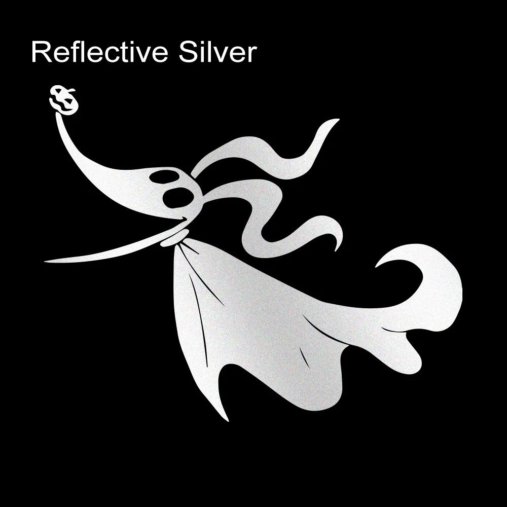 Small Town Christmas Ghost Silhouette Pumpkin Nose Reflective Car Creative Sticker Vinyl Decals Auto Universal Decor Accessories