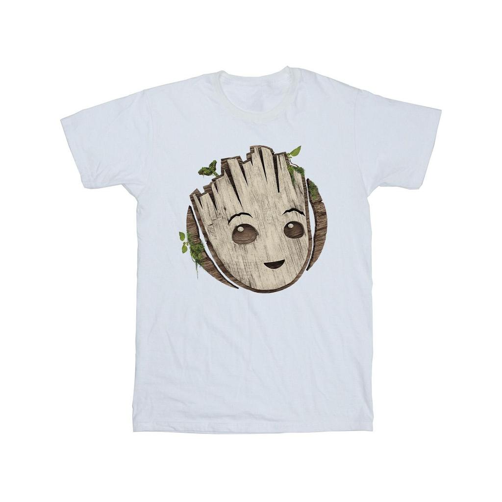 Marvel Girls I Am Groot Wooden Head Cotton T-Shirt