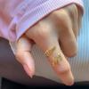Personalized Adjustable Double Name Couple Rings Stainless Steel Custom Two Names Birthday Jewelry Men /Women For Women Present GiftBirthday Gift Idea
